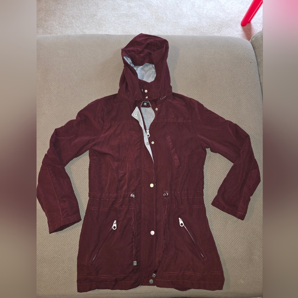 Burgundy Casual Jacket - Picture 2 of 11